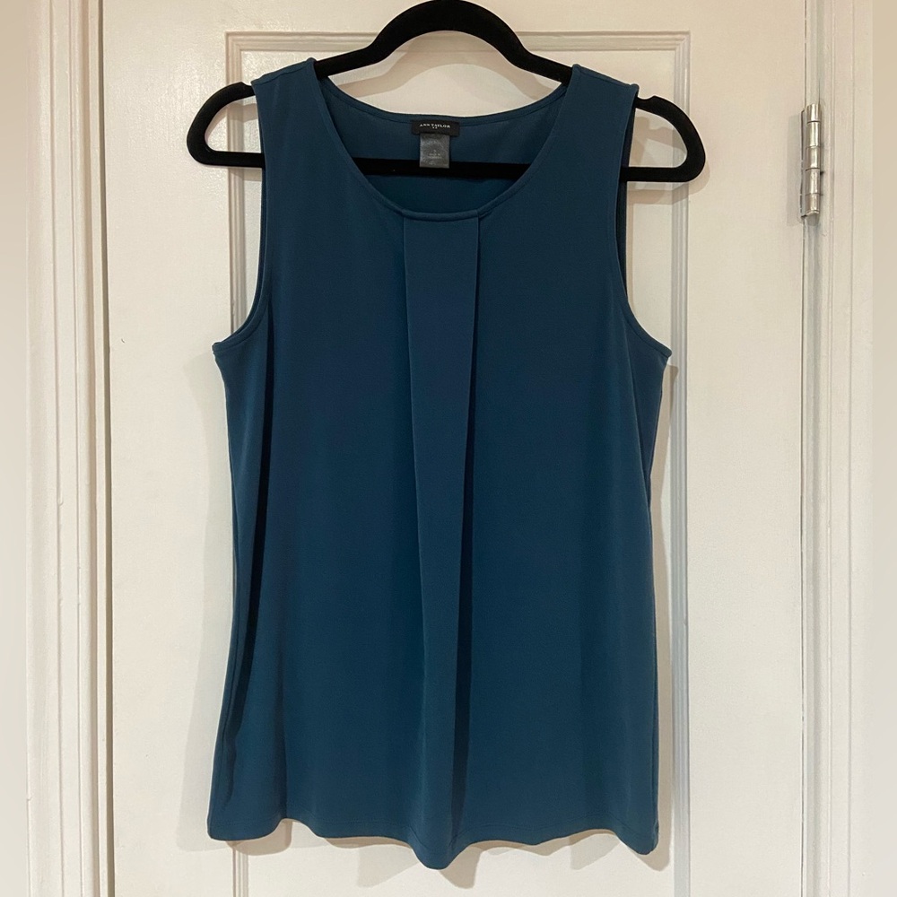 Ann Taylor Sleeveless Blouse | Deep Turquoise Color | Size S/M